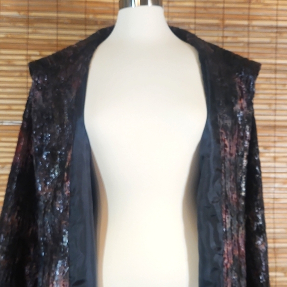 Crinkle Embossed Chenille Car Coat - Picture 4 of 12